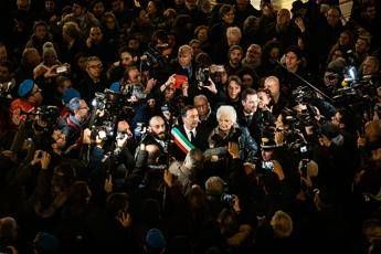 Milano, la marcia dei sindaci per Liliana Segre Milano, la marcia dei sindaci per Liliana Segre