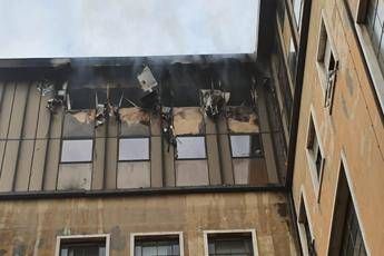 Milano, incendio al Palazzo di Giustizia