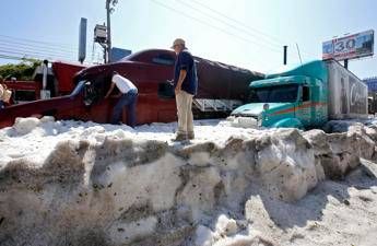 Le FOTO della tempesta di grandine che ha ricoperto di bianco Guadalajara Le FOTO della tempesta di grandine che ha ricoperto di bianco Guadalajara