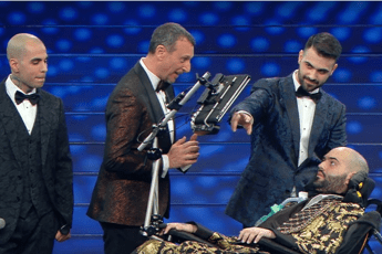 Sanremo, standing e commozione per il sogno di Paolo Sanremo, standing e commozione per il sogno di Paolo