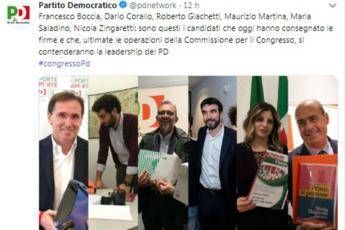 Pd, la corsa è a sei Pd, la corsa è a sei