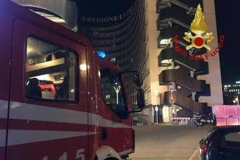 Roma, incendio alla Regione Lazio Roma, incendio alla Regione Lazio