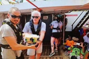 Richard Gere a bordo di 'Open Arms' Richard Gere a bordo di 'Open Arms'