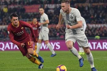 Roma-Inter, pari con polemica