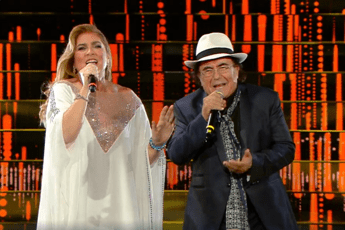 Sanremo, Al Bano inciampa e rischia di cadere dalle scale Sanremo, Al Bano inciampa e rischia di cadere dalle scale