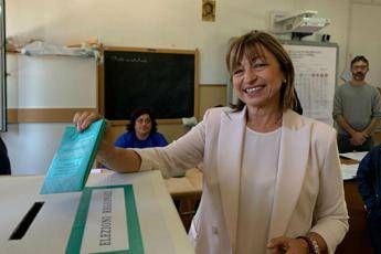 Elezioni Umbria, Tesei vota a Montefalco Elezioni Umbria, Tesei vota a Montefalco