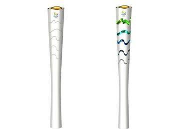 Quando è accesa si apre nei colori del Brasile, ecco la torcia di Rio 2016 Quando è accesa si apre nei colori del Brasile, ecco la torcia di Rio 2016