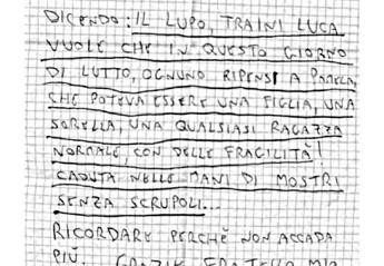Pamela Mastropietro, messaggio di Traini dal carcere Pamela Mastropietro, messaggio di Traini dal carcere
