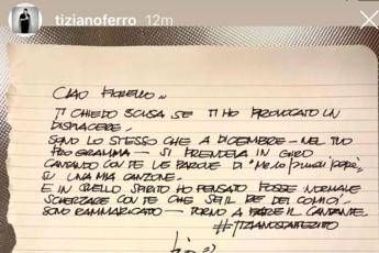 Tiziano Ferro: Caro Fiorello ti chiedo scusa