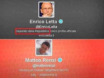 Su Twitter Letta torna solo deputato. Ancora nessun aggiornamento per Renzi Su Twitter Letta torna solo deputato. Ancora nessun aggiornamento per Renzi