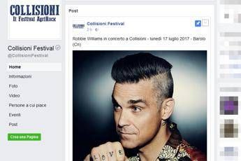 Robbie Williams tra le vigne del Barolo, la popstar al festival 'Collisioni' Robbie Williams tra le vigne del Barolo, la popstar al festival 'Collisioni'