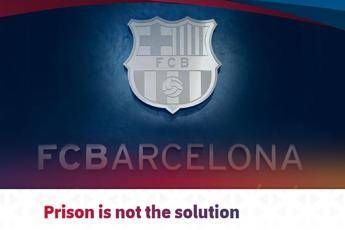 Condanne agli indipendentisti, il Barcellona si schiera Condanne agli indipendentisti, il Barcellona si schiera