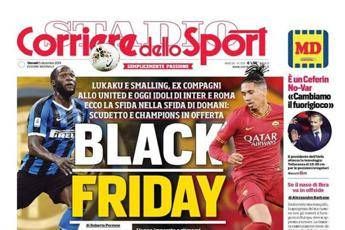 Corriere dello Sport, black friday in prima pagina: è bufera Corriere dello Sport, black friday in prima pagina: è bufera