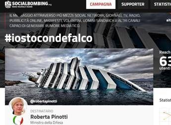 Concordia, #iostoconDeFalco: campagna Socialbombing per il comandante Concordia, #iostoconDeFalco: campagna Socialbombing per il comandante