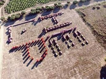 Isole di plastica negli oceani, a Mozia 5 milioni di tappi per gridare 'Help' Isole di plastica negli oceani, a Mozia 5 milioni di tappi per gridare 'Help'