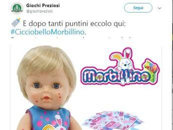 Cicciobello ha il morbillo, polemica sui social Cicciobello ha il morbillo, polemica sui social