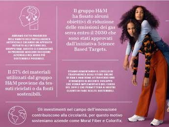 Moda, è sostenibile il 57% dei materiali utilizzati da H&M Moda, è sostenibile il 57% dei materiali utilizzati da H&M