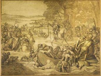 Agli Uffizi il bozzetto del Giovanni dalle Bande Nere di Bezzuoli Agli Uffizi il bozzetto del Giovanni dalle Bande Nere di Bezzuoli