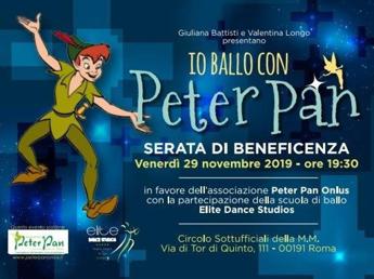 Caprioglio e Tognazzi in 'Io ballo con Peter Pan' per raccolta fondi bimbi oncologici