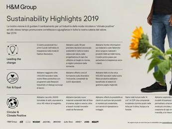 Per una moda 'circolare e climate positive', il Report di sostenibilità di H&M Per una moda 'circolare e climate positive', il Report di sostenibilità di H&M