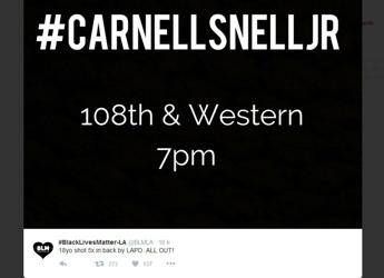 Usa, afroamericano ucciso nella notte dalla polizia: proteste a Los Angeles Usa, afroamericano ucciso nella notte dalla polizia: proteste a Los Angeles
