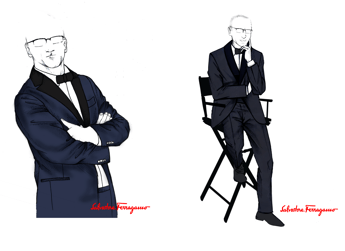 Ferragamo veste il conduttore di Sanremo Carlo Conti Ferragamo veste il conduttore di Sanremo Carlo Conti