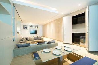 letto che scende dal soffitto cucina