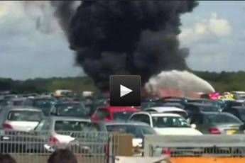 Precipita jet privato in Gran Bretagna, morte matrigna e sorella di Bin Laden /Video Precipita jet privato in Gran Bretagna, morte matrigna e sorella di Bin Laden /Video