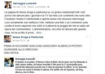 Lucarelli, battaglia contro pagina Fb: Chiudetela, diffonde link porno e bullismo Lucarelli, battaglia contro pagina Fb: Chiudetela, diffonde link porno e bullismo