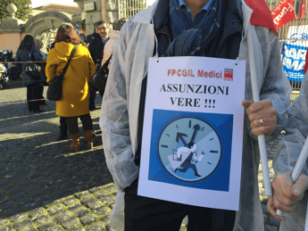 Medici in sciopero, adesione al 75%