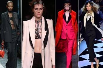 In smoking come le dive, a Capodanno lei si veste come lui In smoking come le dive, a Capodanno lei si veste come lui